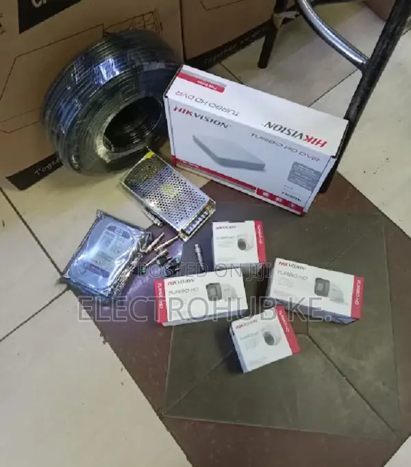 Hikvision 4 Channel Cctv Kit//Hikvision 4 Channel Cctv Kit
