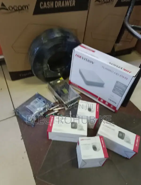 4 Camera Set Cctv Hikvision 2mp