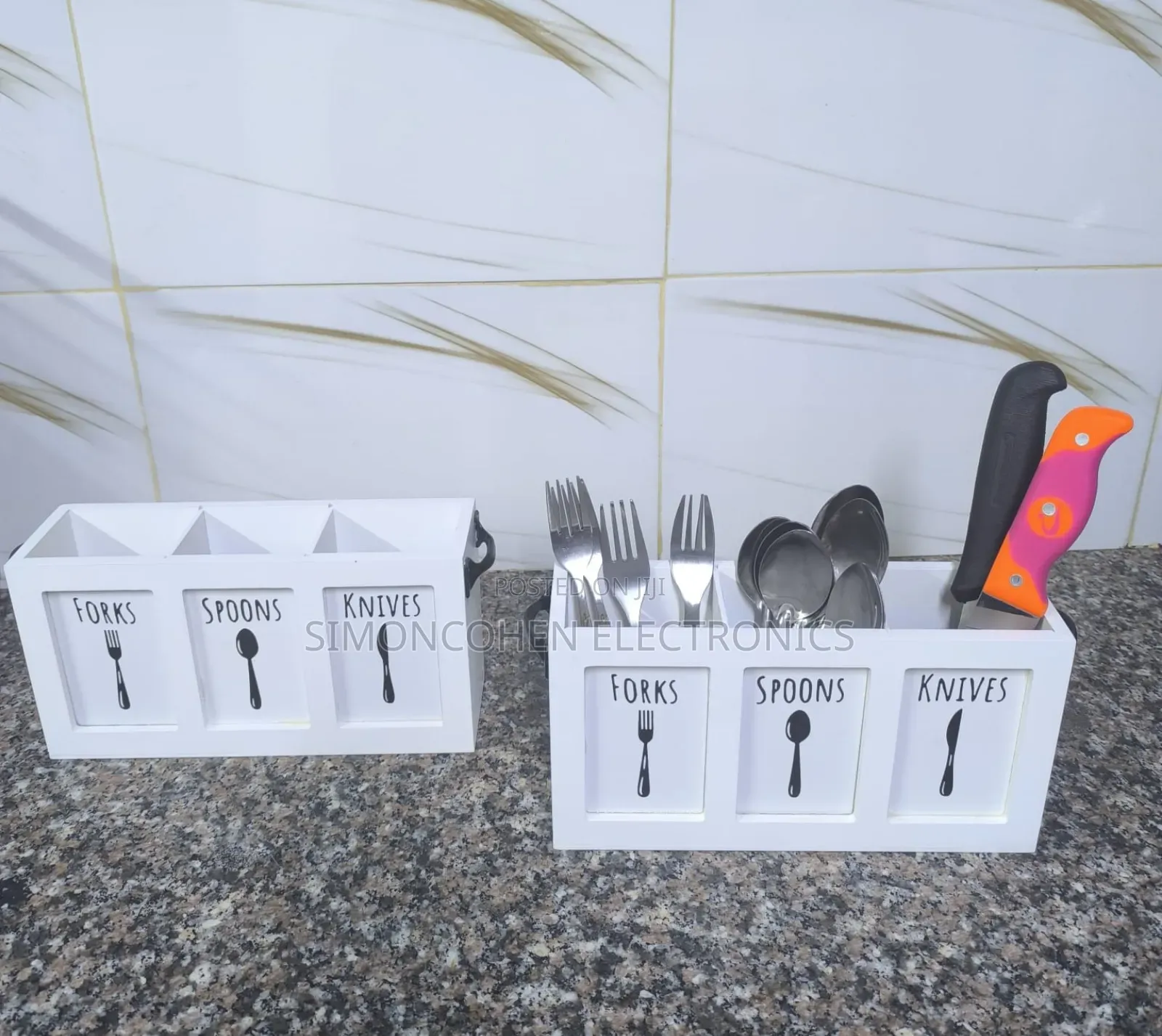 Wooden Cutlery Organizer