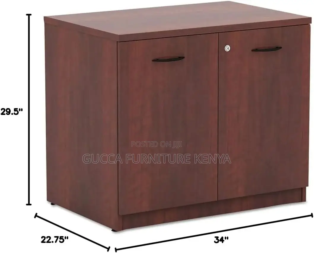 2-door Wooden Credenza Filling Cabinet