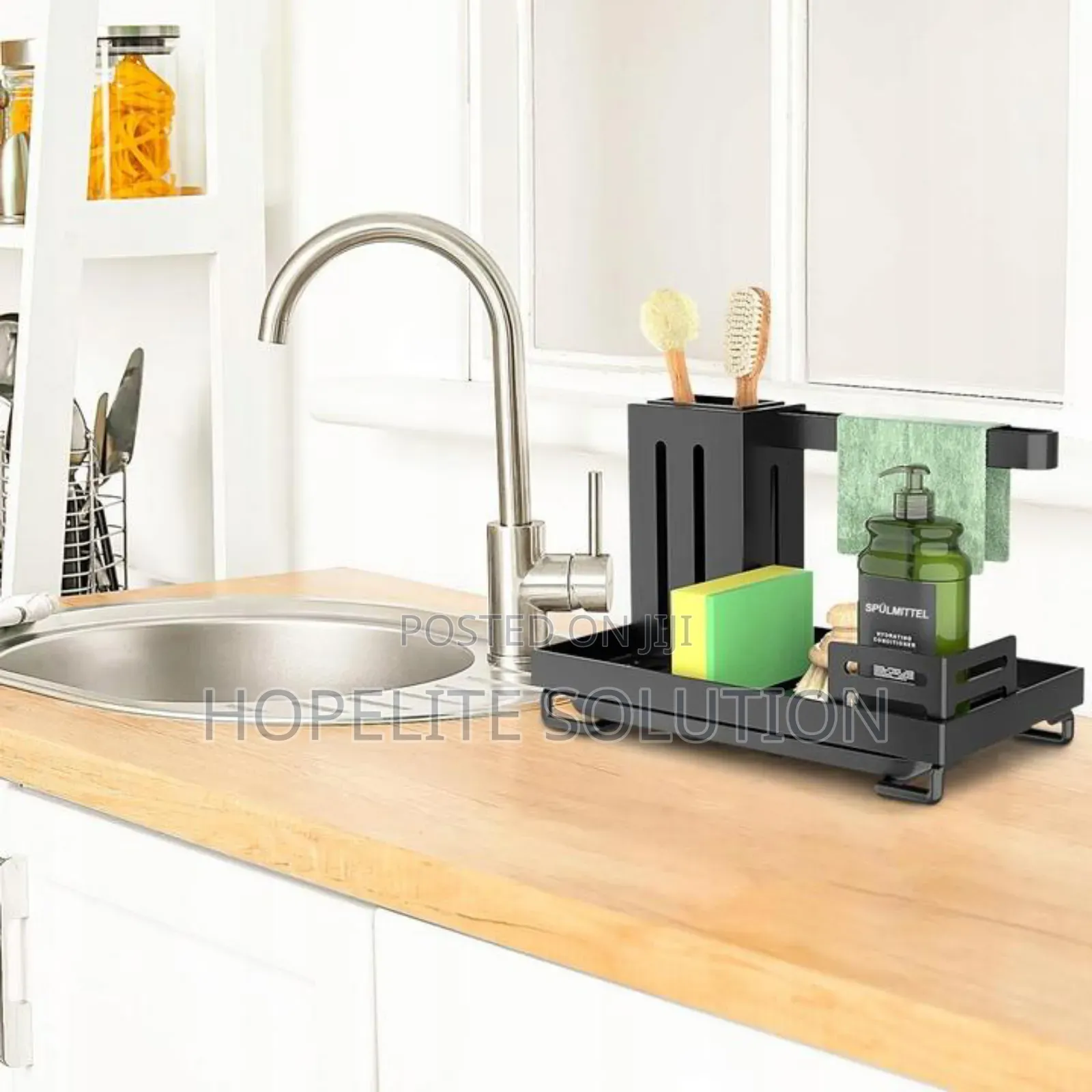 Carbon Steel Rust Proof Steel Kitchen Sink Organizer Caddy