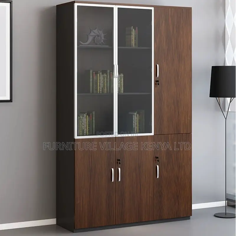 Office Cabinet; 3-door Wooden Office Storage Cabinet