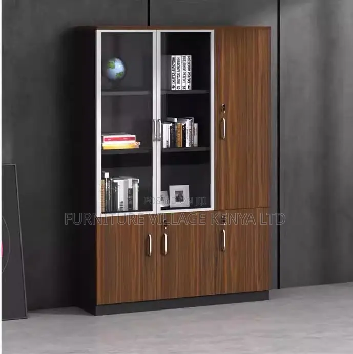 Office Cabinet; 3-door Wooden Office Storage Cabinet