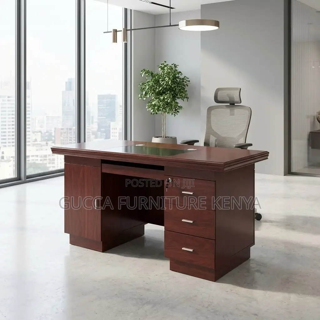 1.2 Meters Executive Mahogany Office Desk