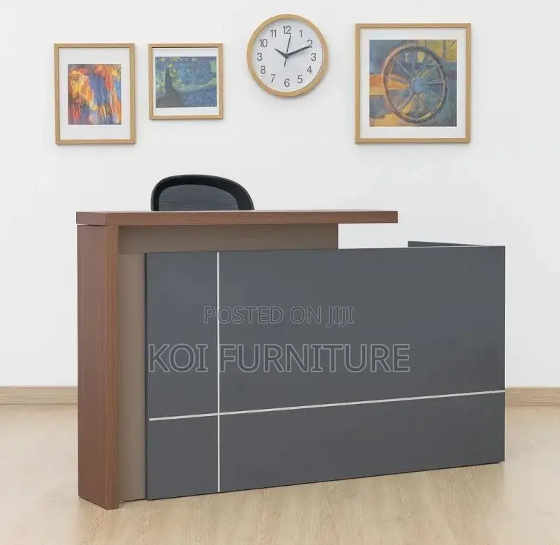 Office Desk : 1.8m Modern Wooden Office Reception Desk