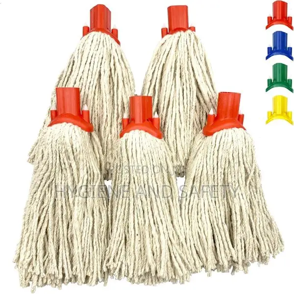 Red Round Cotton Mop Heads Only