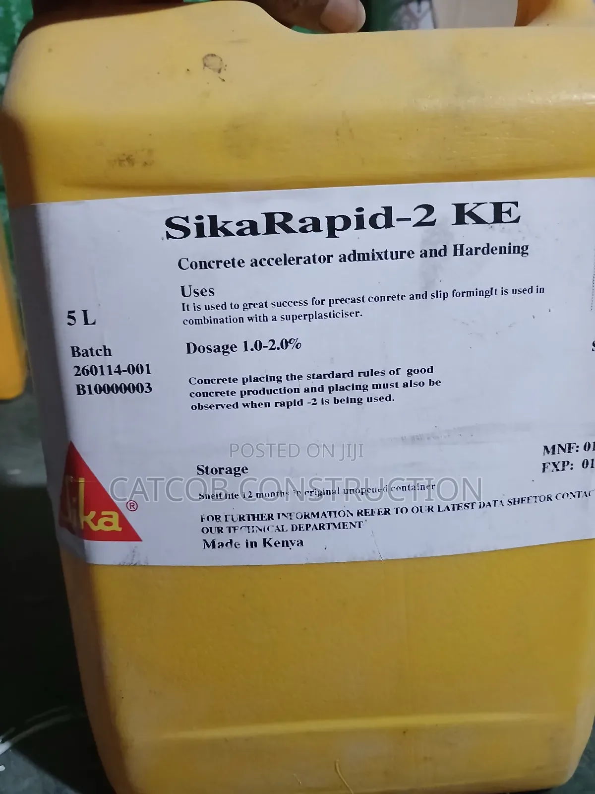 Sika Rapid 2 – 5 Litre Fast-Setting Repair Mortar