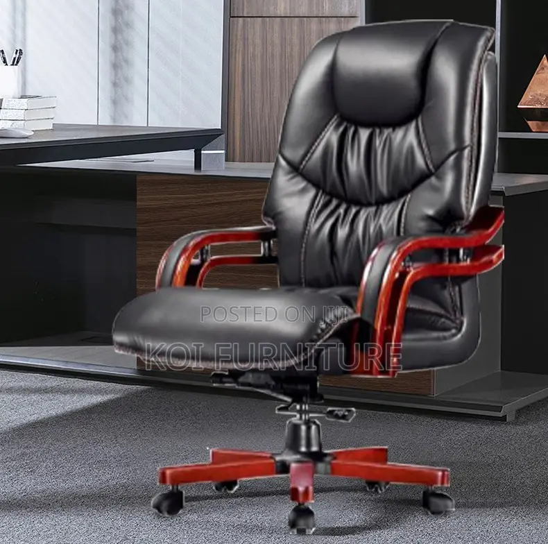 Office Chair : Leather Director's Executive Office Seat