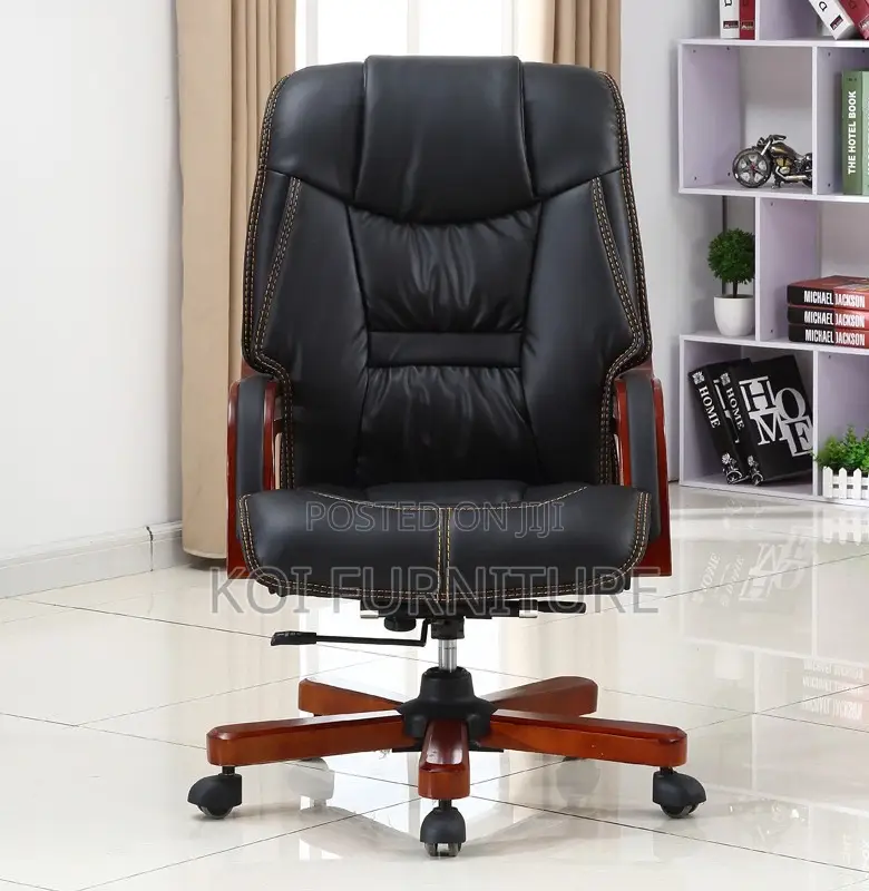 Office Chair : Leather Director's Executive Office Seat