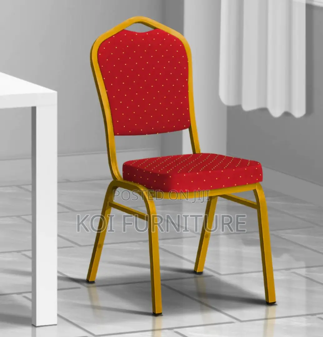 Office Chair Red Stackable Banquet Event Chair