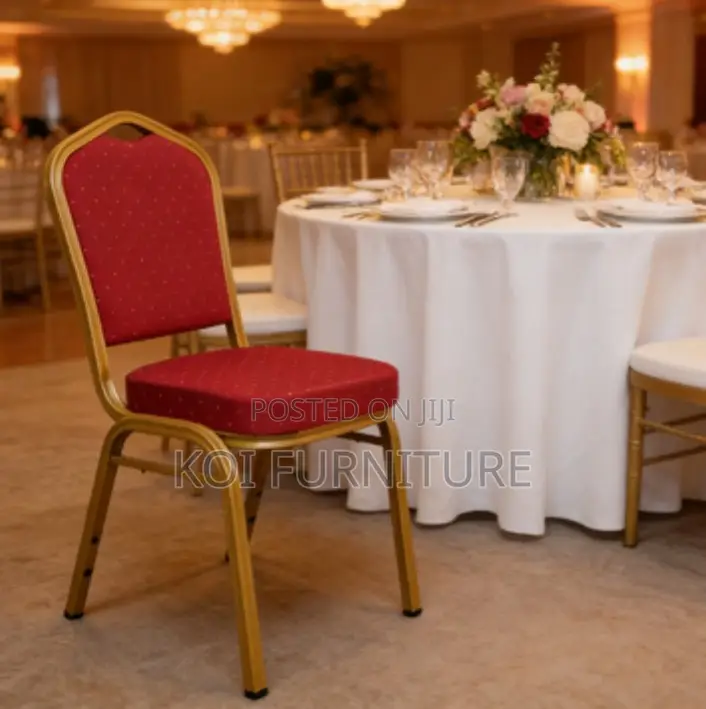 Office Chair Red Stackable Banquet Event Chair