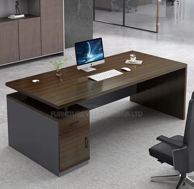 Office Desk; 1.4 Meter Executive Office Desk With Drawers
