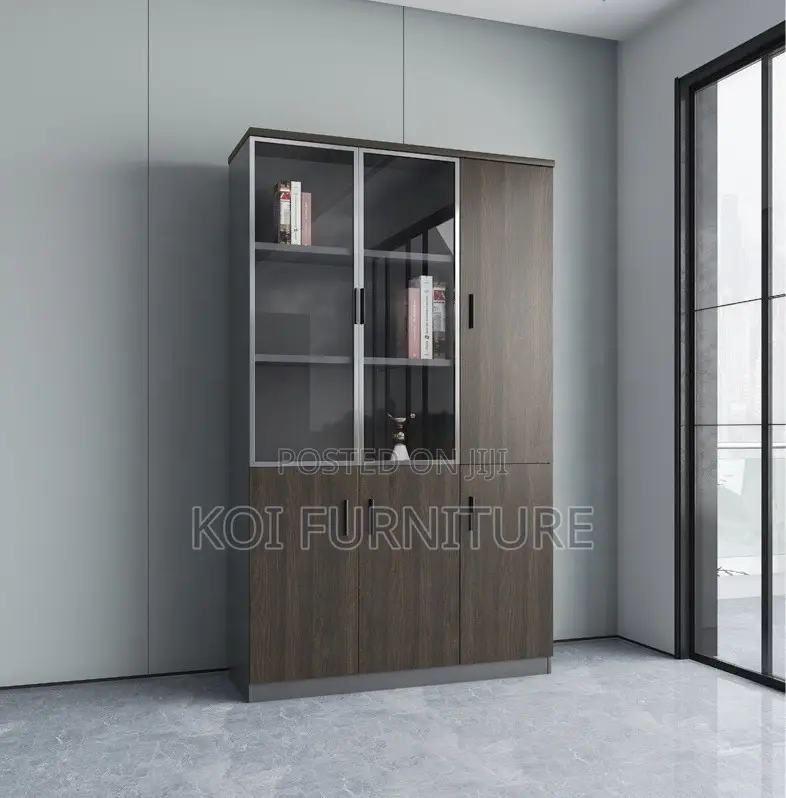 Office Cabinet : 3-Door Wooden Executive Office Cabinet