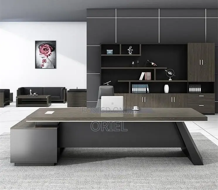 Office Desk : 1.6 M L-Type Executive Office Desk