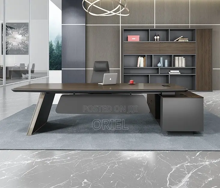 Office Desk : 1.6 M L-Type Executive Office Desk