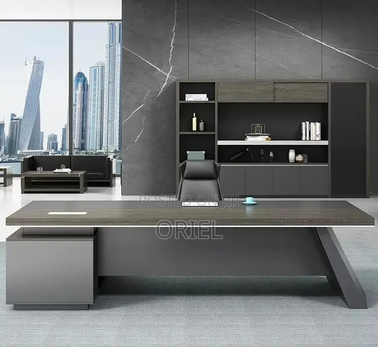 Office Desk : 1.6 M L-Type Executive Office Desk