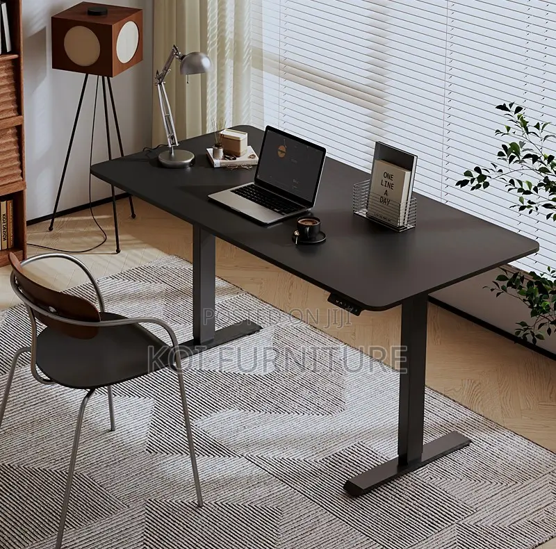 Office Desk : 1.6m Adjustable Electric Standing Desk,