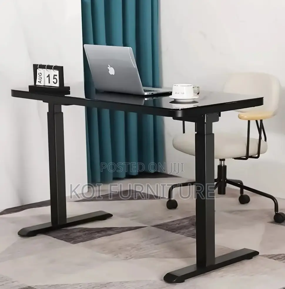 Office Desk : 1.6m Adjustable Electric Standing Desk,