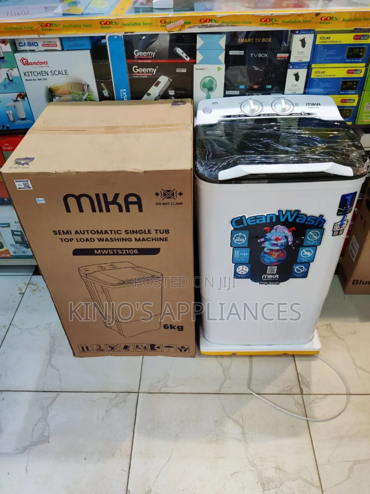 Mika Washing Machine Top Load Single Tub 6kgs