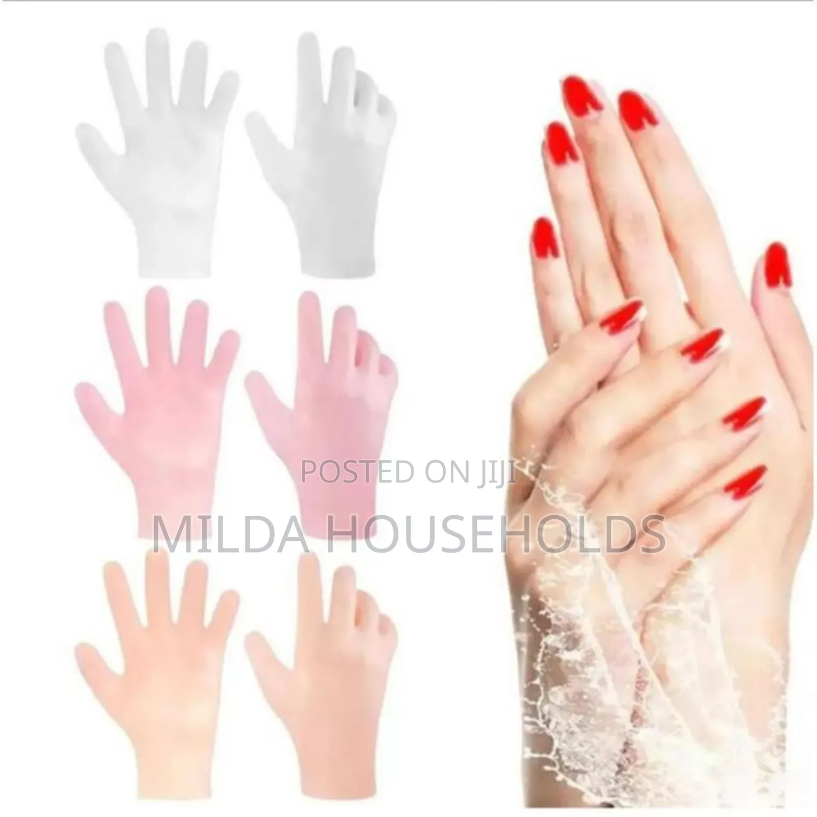 Silicone Moisturised Gloves