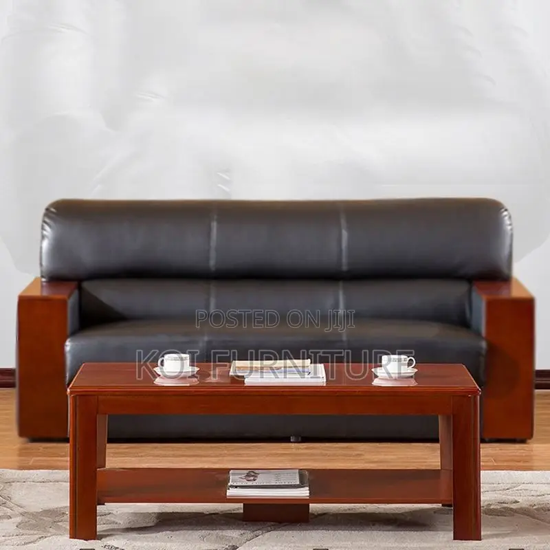 Coffee Table; Mahogany Brown Red Coffee Table for Home Offices