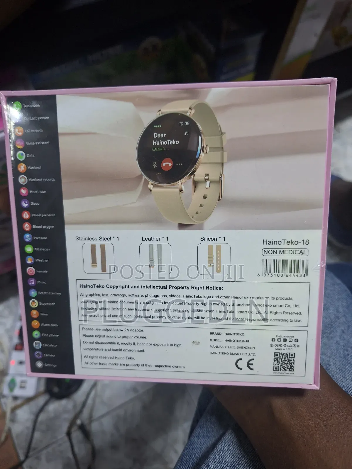 Hainoteko-18 Amoled Smart Watch 