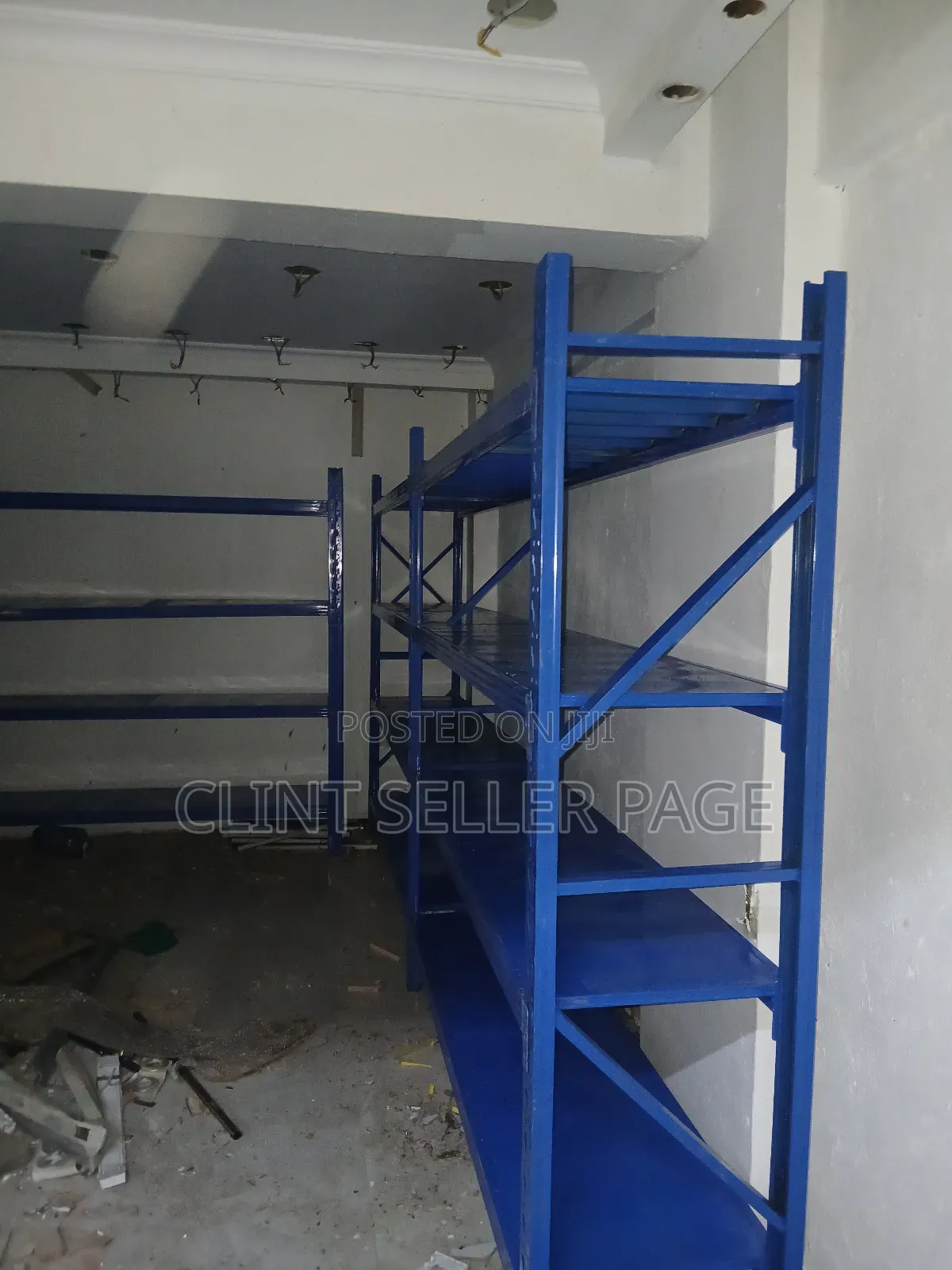Blue Industrial Shelving / Industrial Shelves