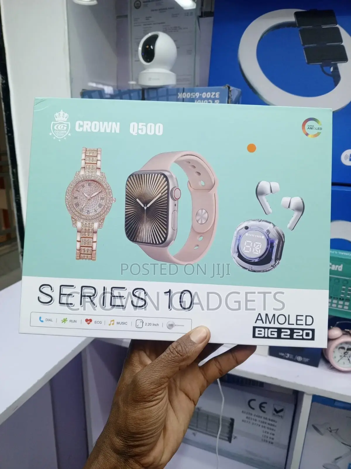 Crown Q500 Series 10 Smartwatch Hd Display for Ios Android