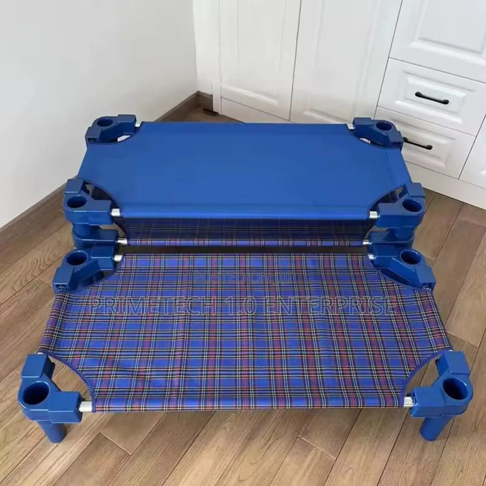 Stackable Kindergarten Canvas-Plastic Bed