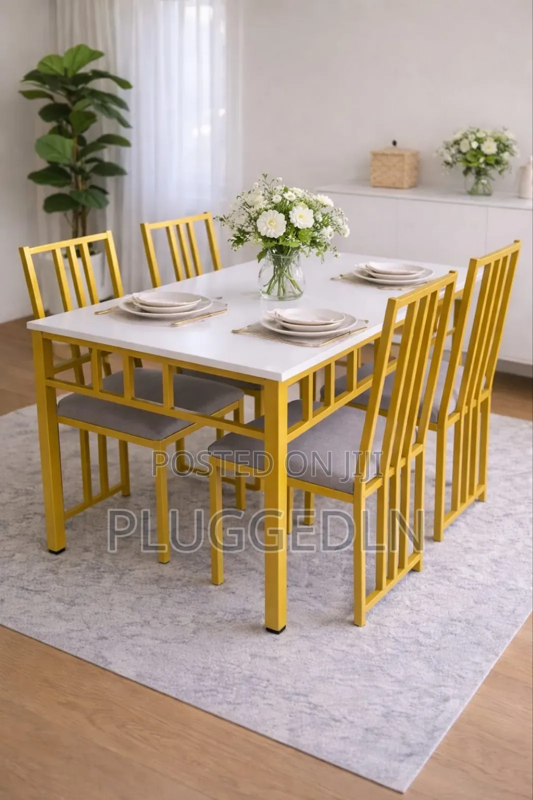 *Lex 4-Seater Dining Table Set .