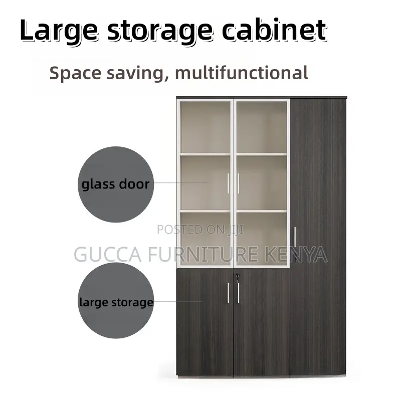 3-door's Wooden Office Filling Cabinet
