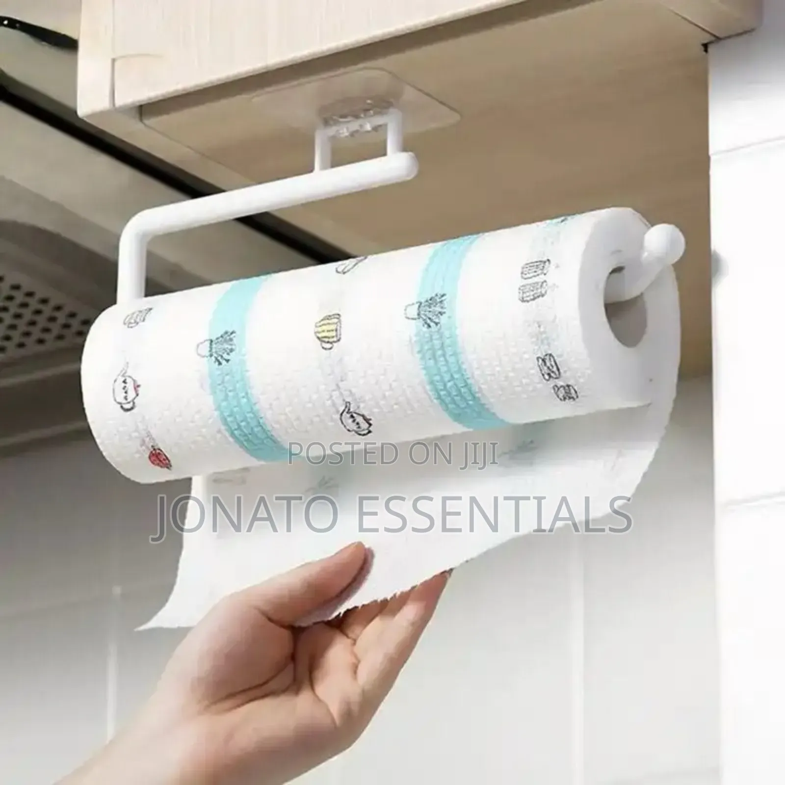 Adhesive Kitchen Paper Towel Holder Wall Mounted Tissue Rack