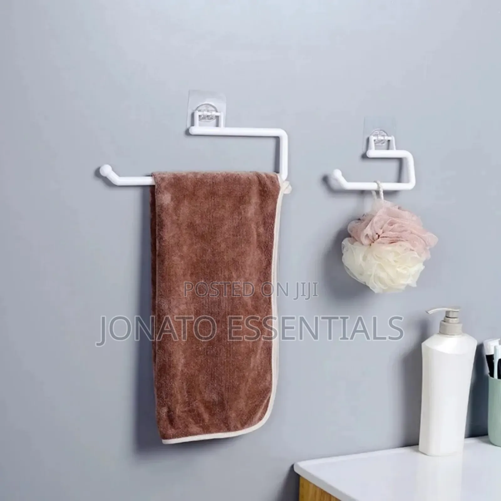 Adhesive Kitchen Paper Towel Holder Wall Mounted Tissue Rack