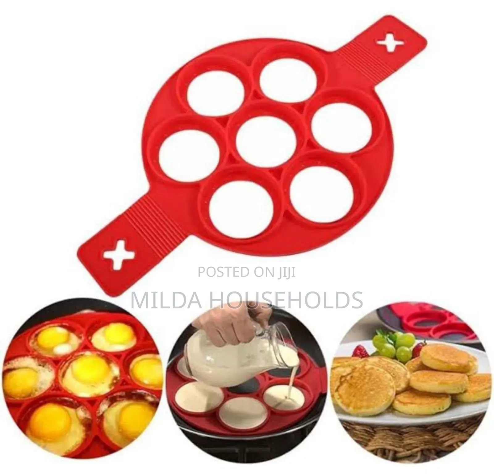 Silicone Shaper Non Stick Fantastic Egg Pancakes Maker Ring Kitchen
