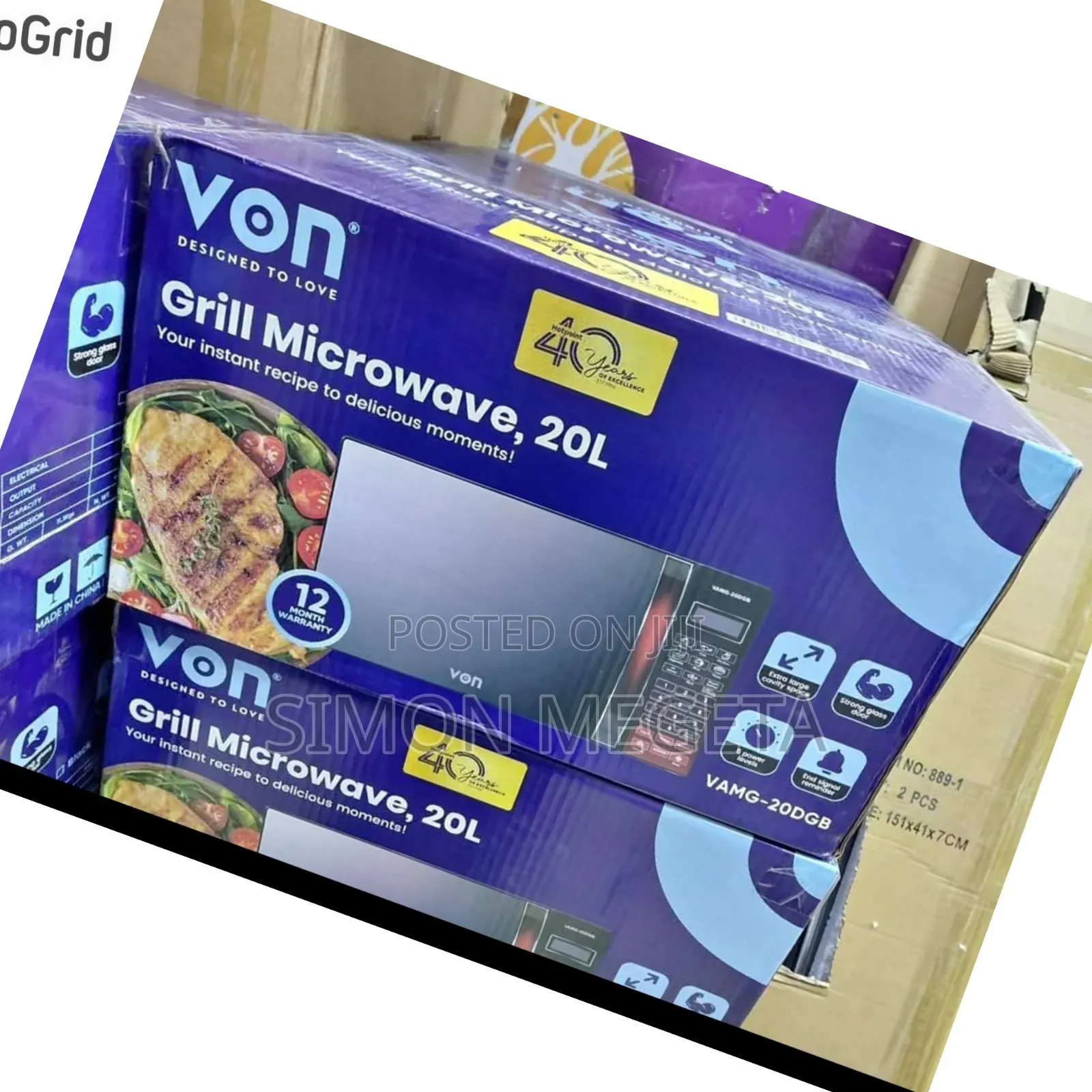 In Stock Von Microwave Grill Available