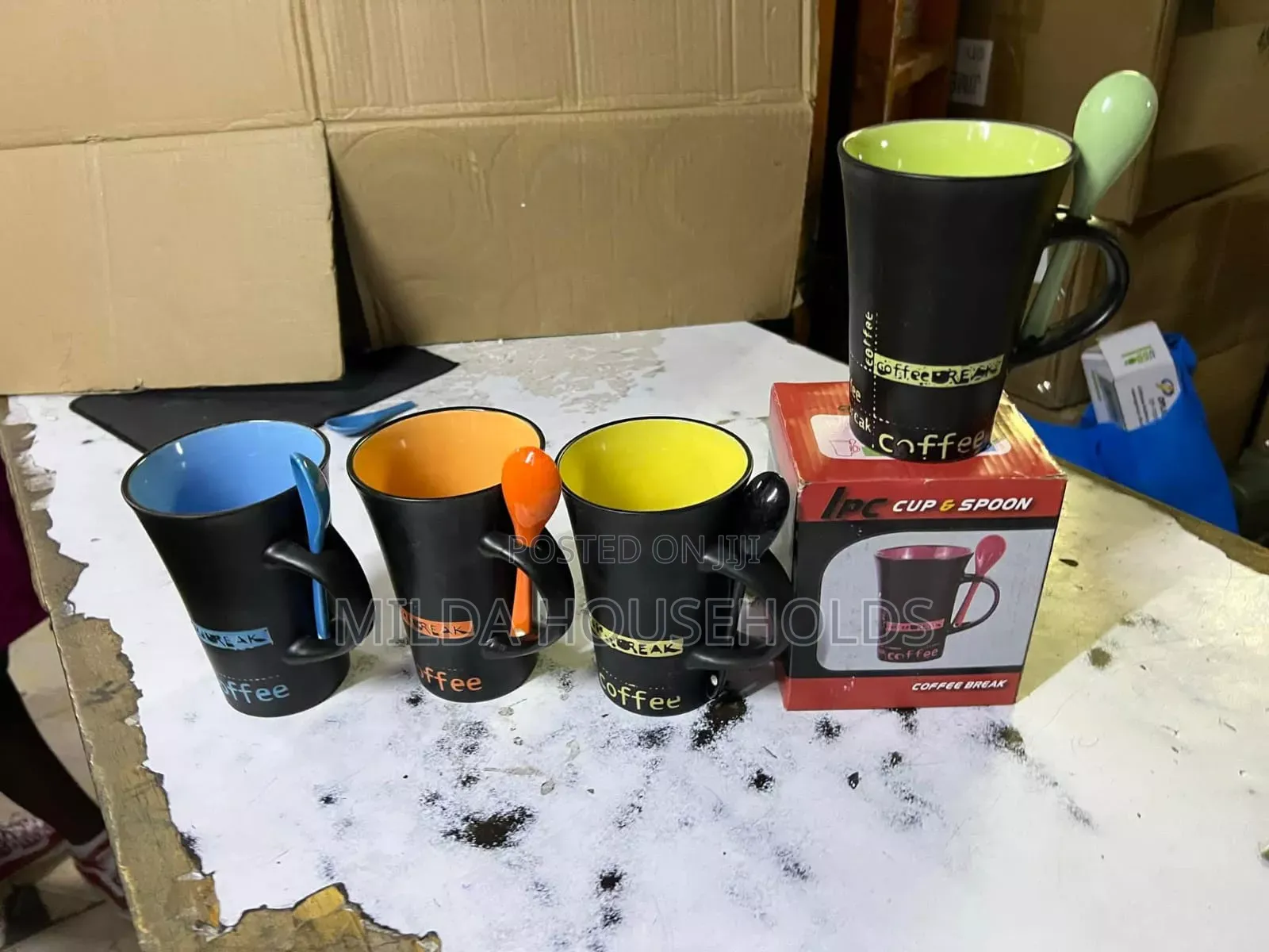 Gift Mug Ceramic With a Spoon