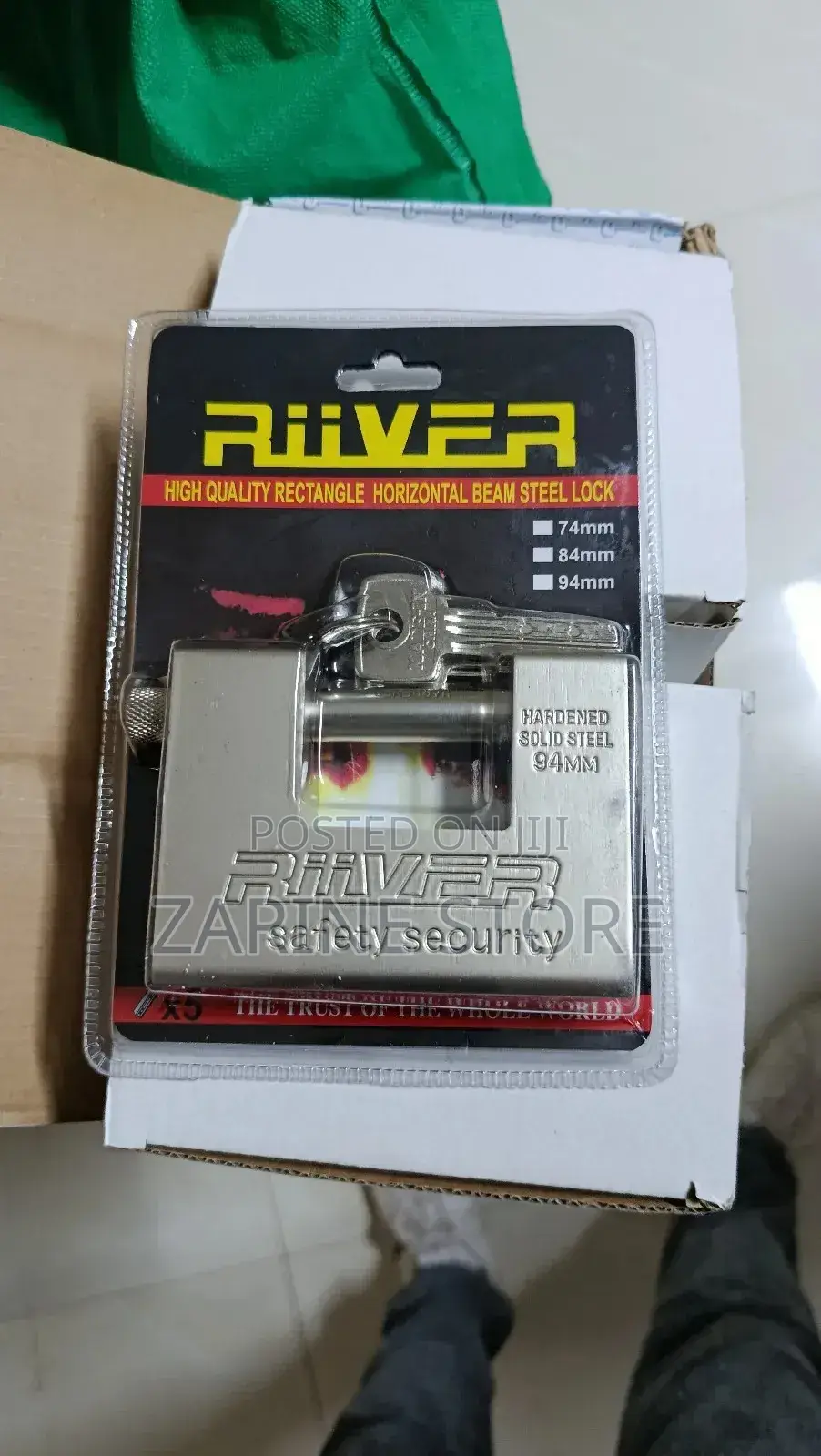 Rectangular Padlock Heavyweight 94mm Top Security Lock