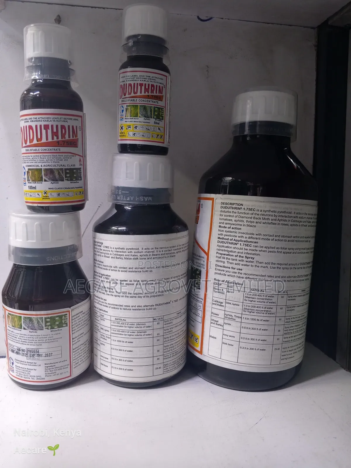 Duduthrin 1.75ec Insecticide 50ml, 100ml, 200ml, 500ml, 1l