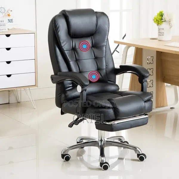 Office Chairs: Comfortable High-Back Leather Executive Chair