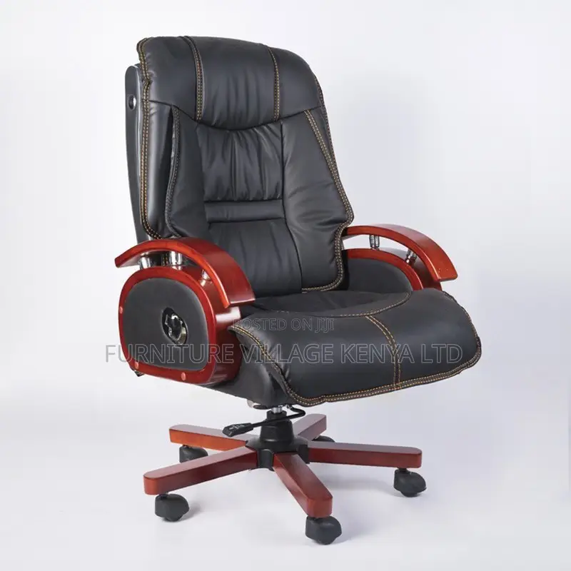Office Chair; Ceo Reclining Leather Office Seat