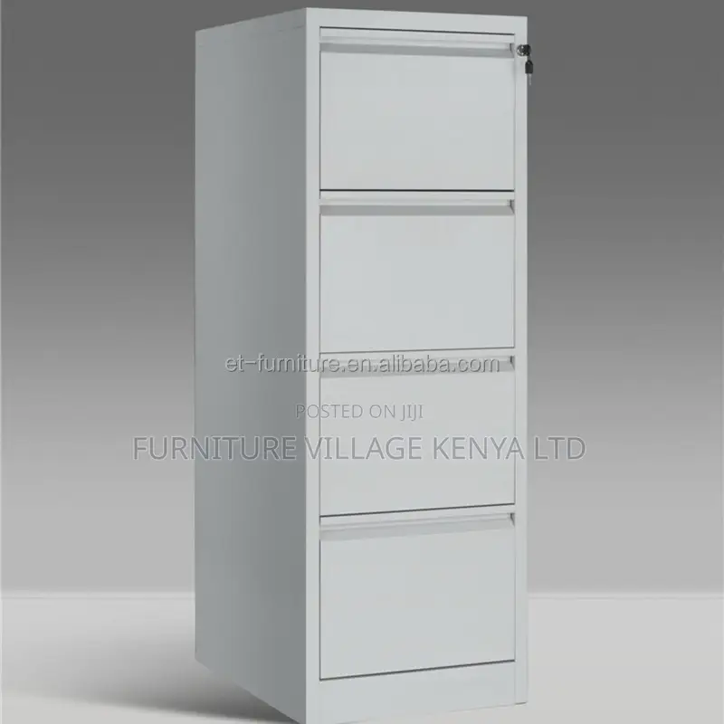 Office Cabinet; 4-drawer Cabinet With Bar Lock