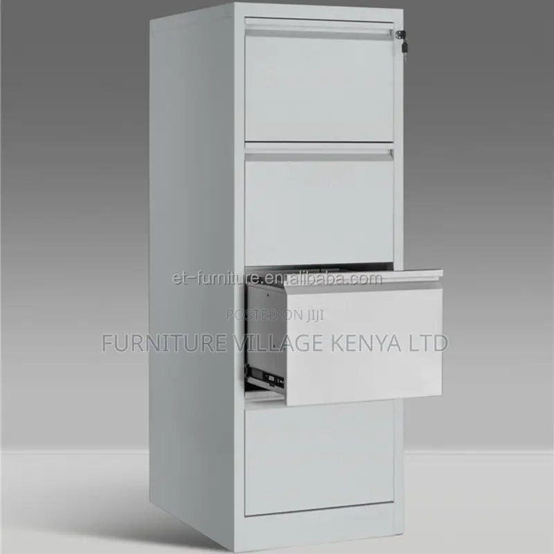 Office Cabinet; 4-drawer Cabinet With Bar Lock