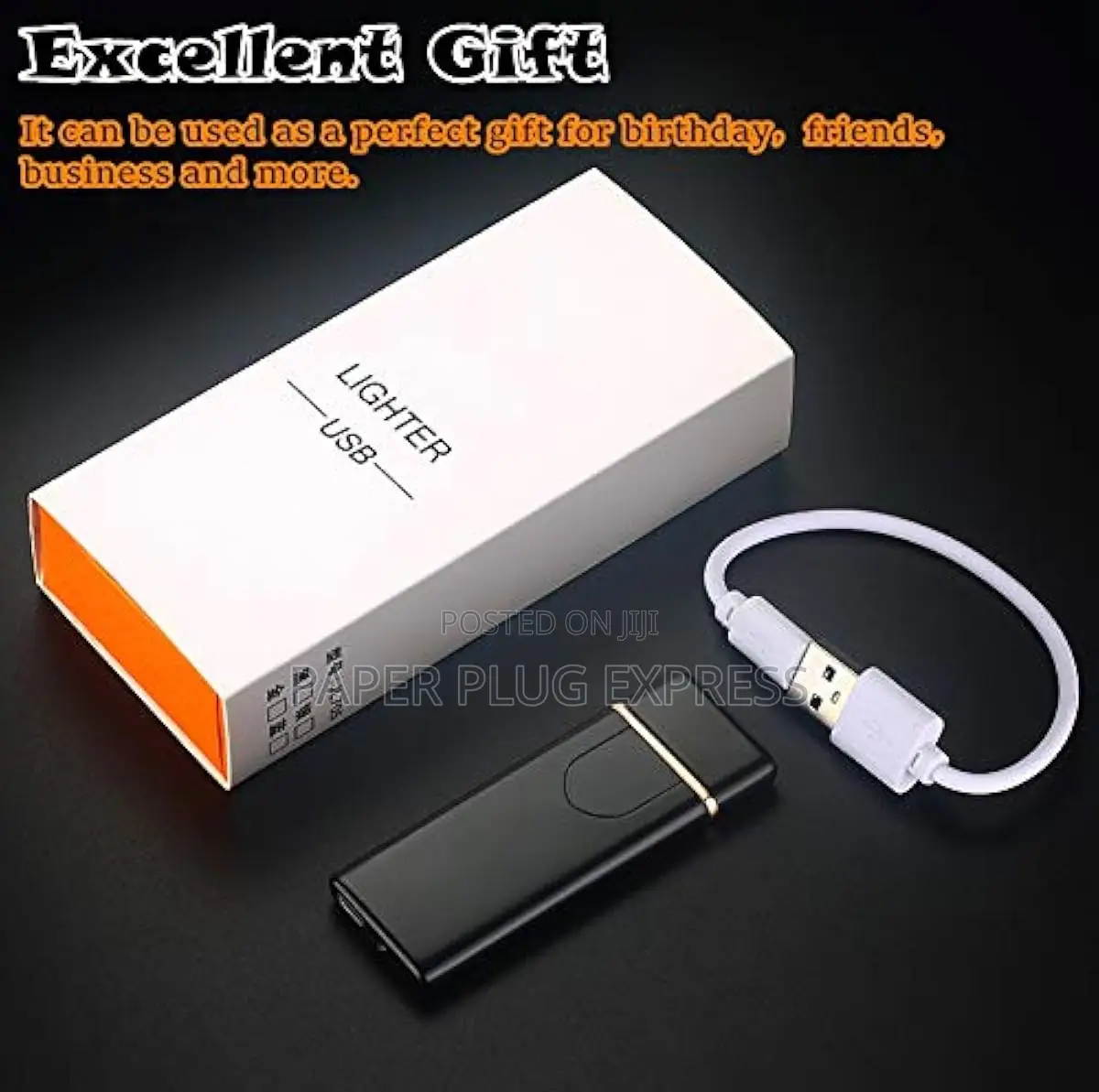 Usb Rechargeable Dual Arc Electric Lighter –Windproof Plasma Flameless