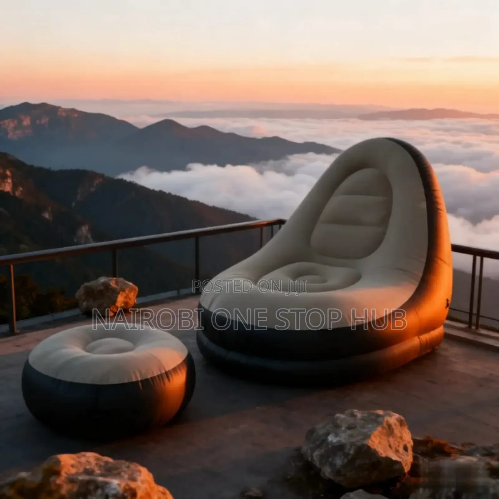 Inflatable Seat With Footrest