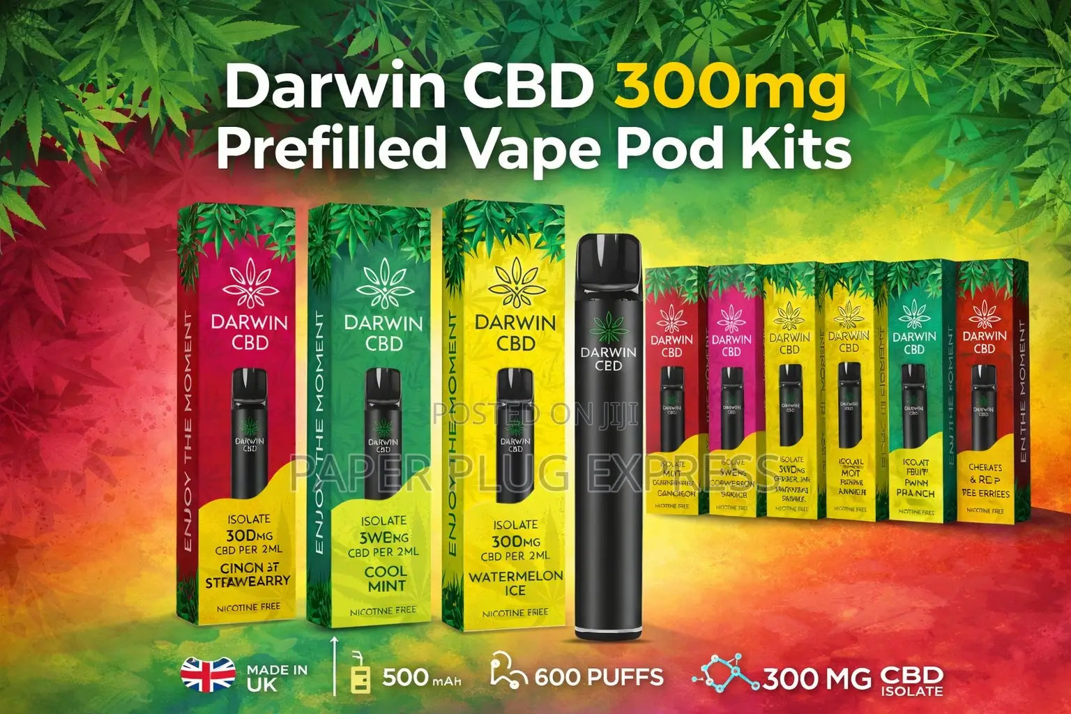 Darwin 300mg Prefilled CBD Vape Cartridge Pod Kit
