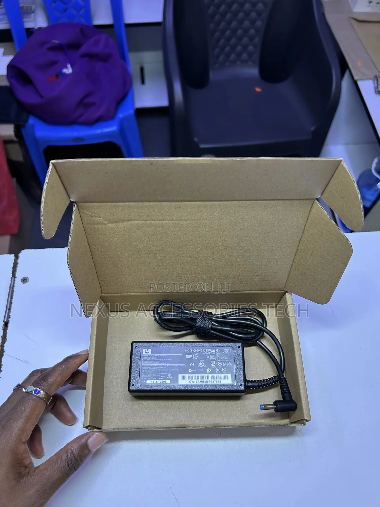 Original Hp 65w Blue Pin Laptop Charger – Fast Charging Durable