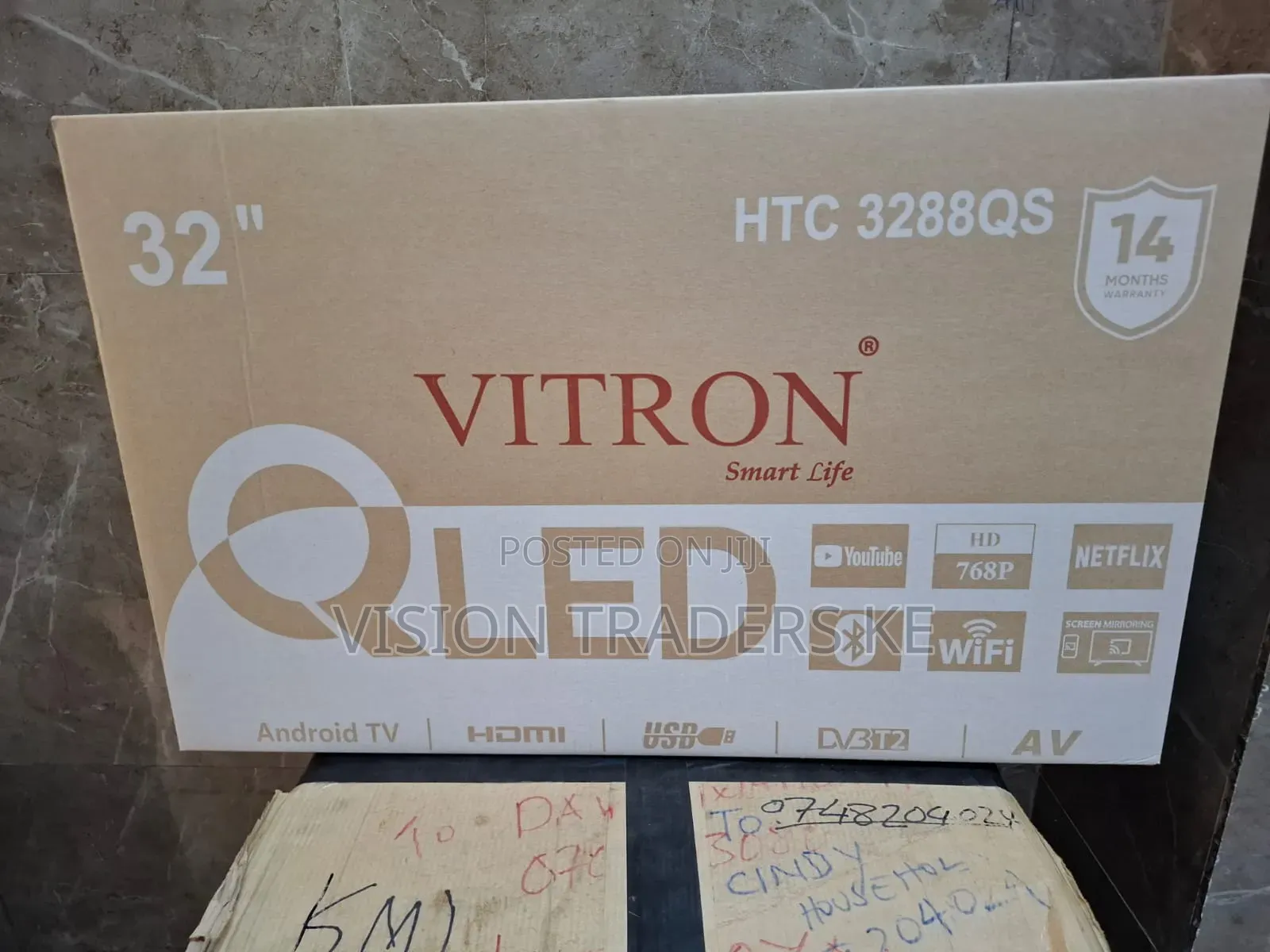 Vitron 32inches Smart Qled Frameless TV With Bluetooth