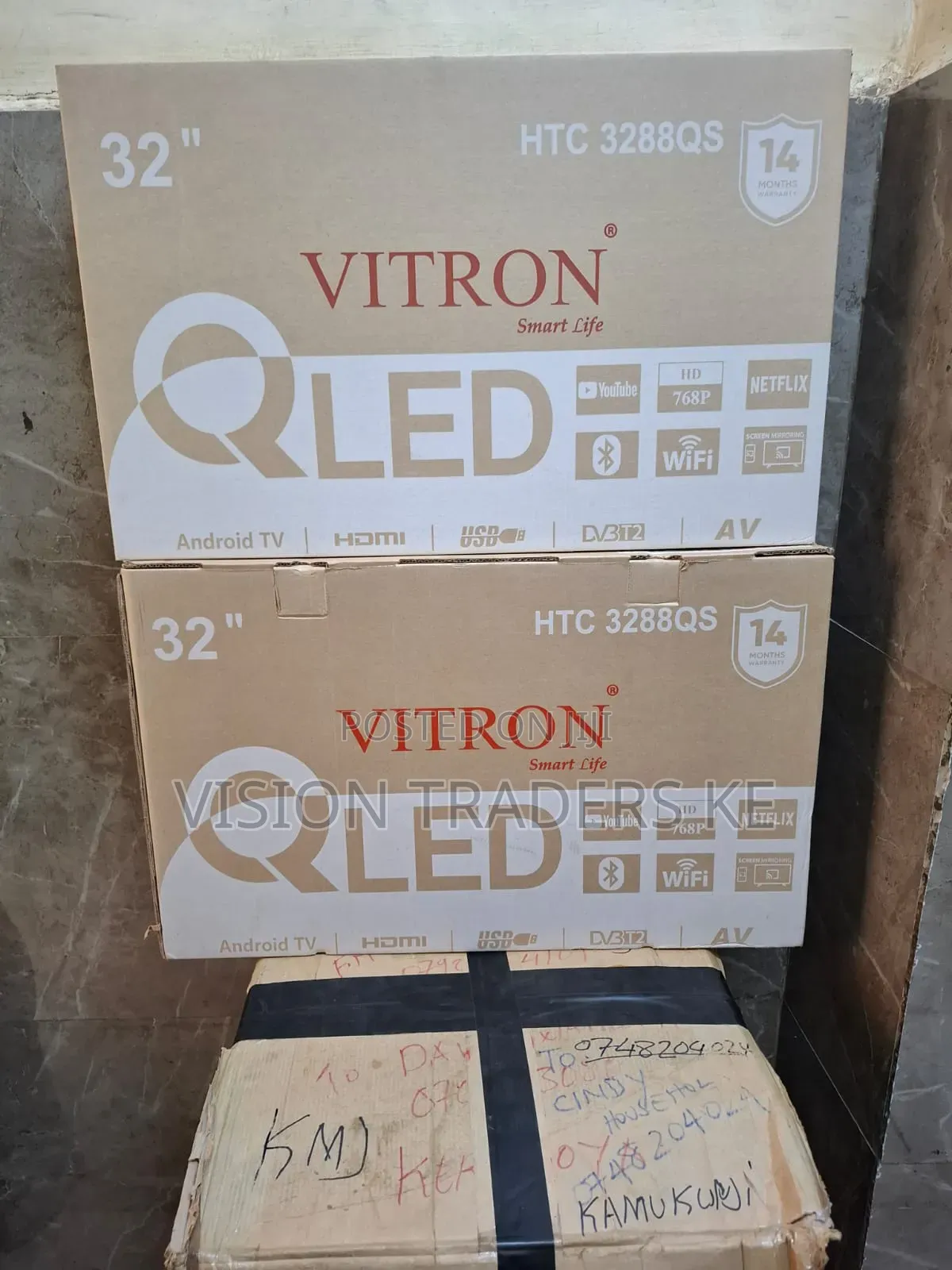 Vitron 32inches Smart Qled Frameless TV With Bluetooth