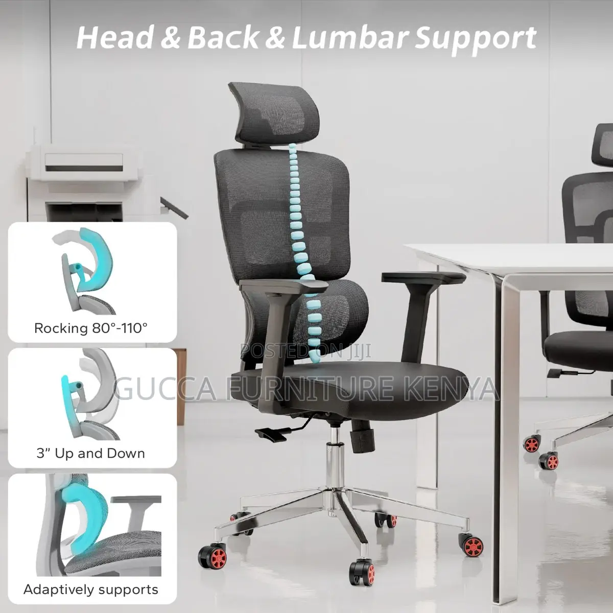 Orthopedic Executive Mesh High-back Office Seat