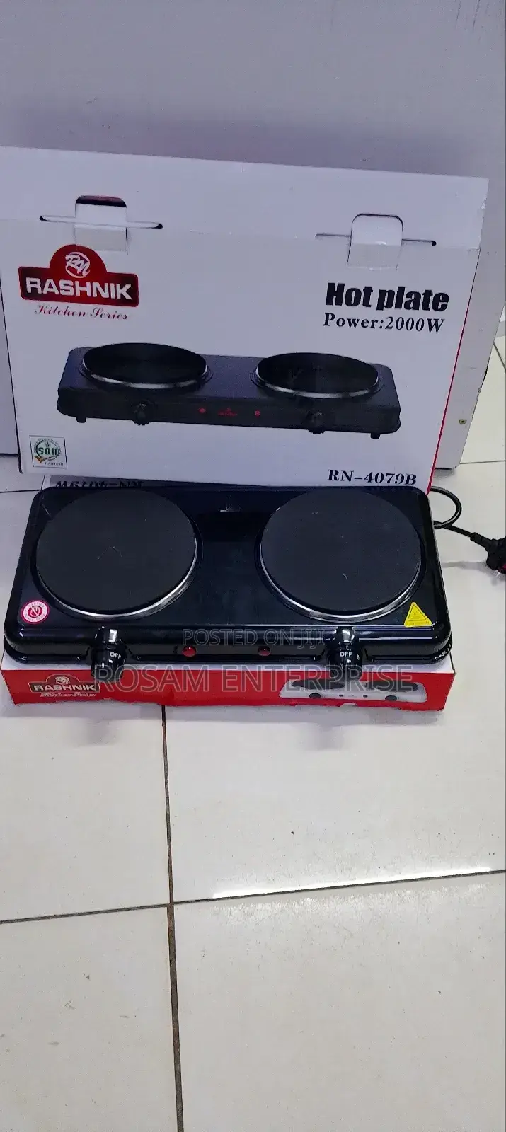 Double Hot Plates Rashnik Brand